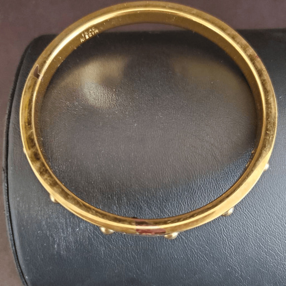 Coach Plum and Gold‎ tone Nailhead Bracelet - Picture 8 of 8